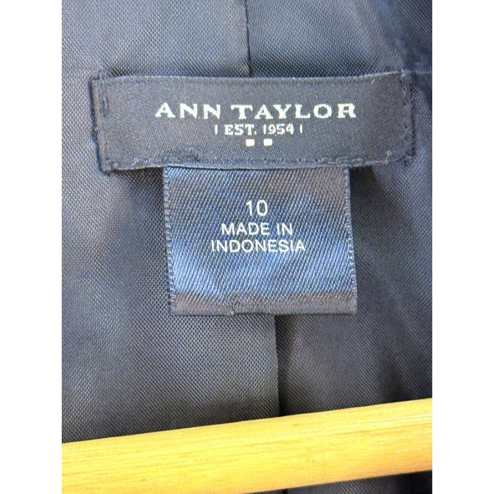 Ann Taylor Blazer Womens 10 Black Pockets Coat Teacher - Picture 9 of 12